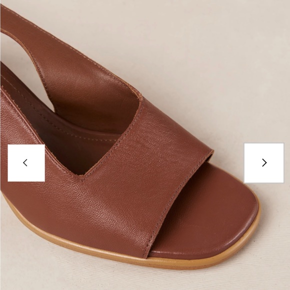 SOLD ALOHAS Block Heel Leather Sandals - Lille Dark Tan - Women’s Size EU39/US8 - Picture 11 of 13